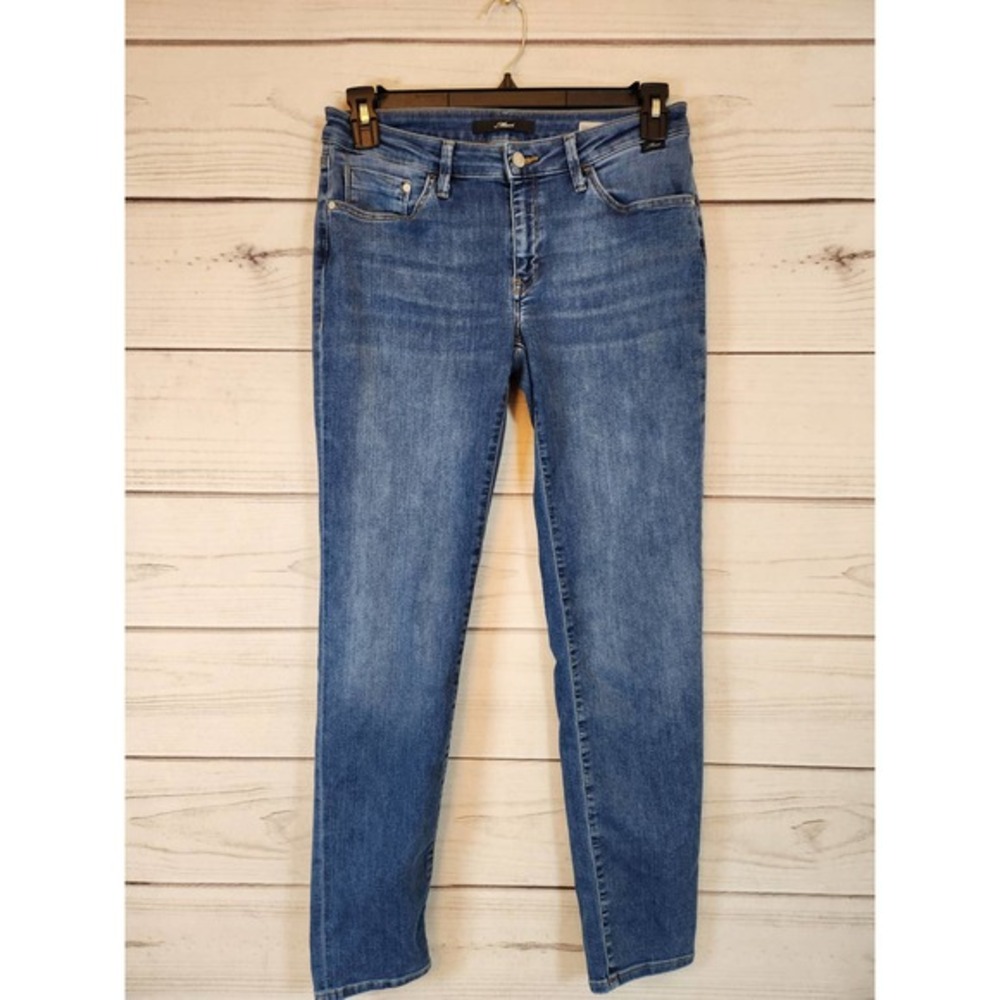 Mavi Women's Blue Solid Stretch Low Rise Skinny‎ Slim Boyfriend Jeans Size W29
